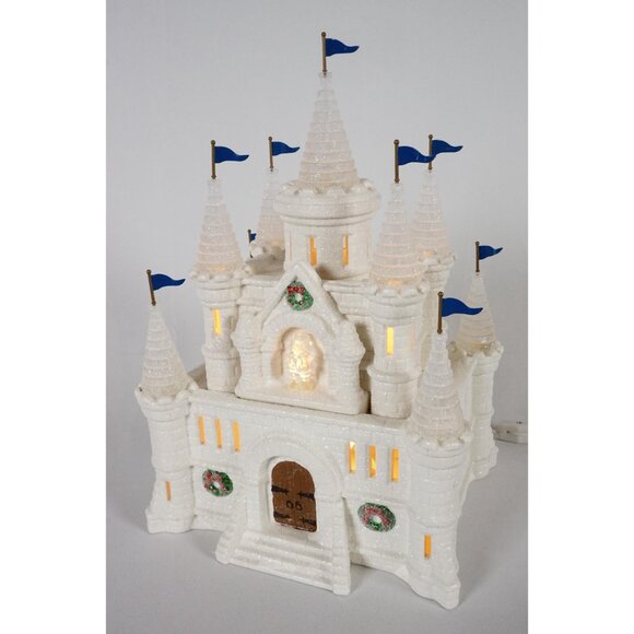 Department 56 Original Snow Village Snow Carnival Ice Palace 54850 Lighted w/Box - Picture 2 of 11